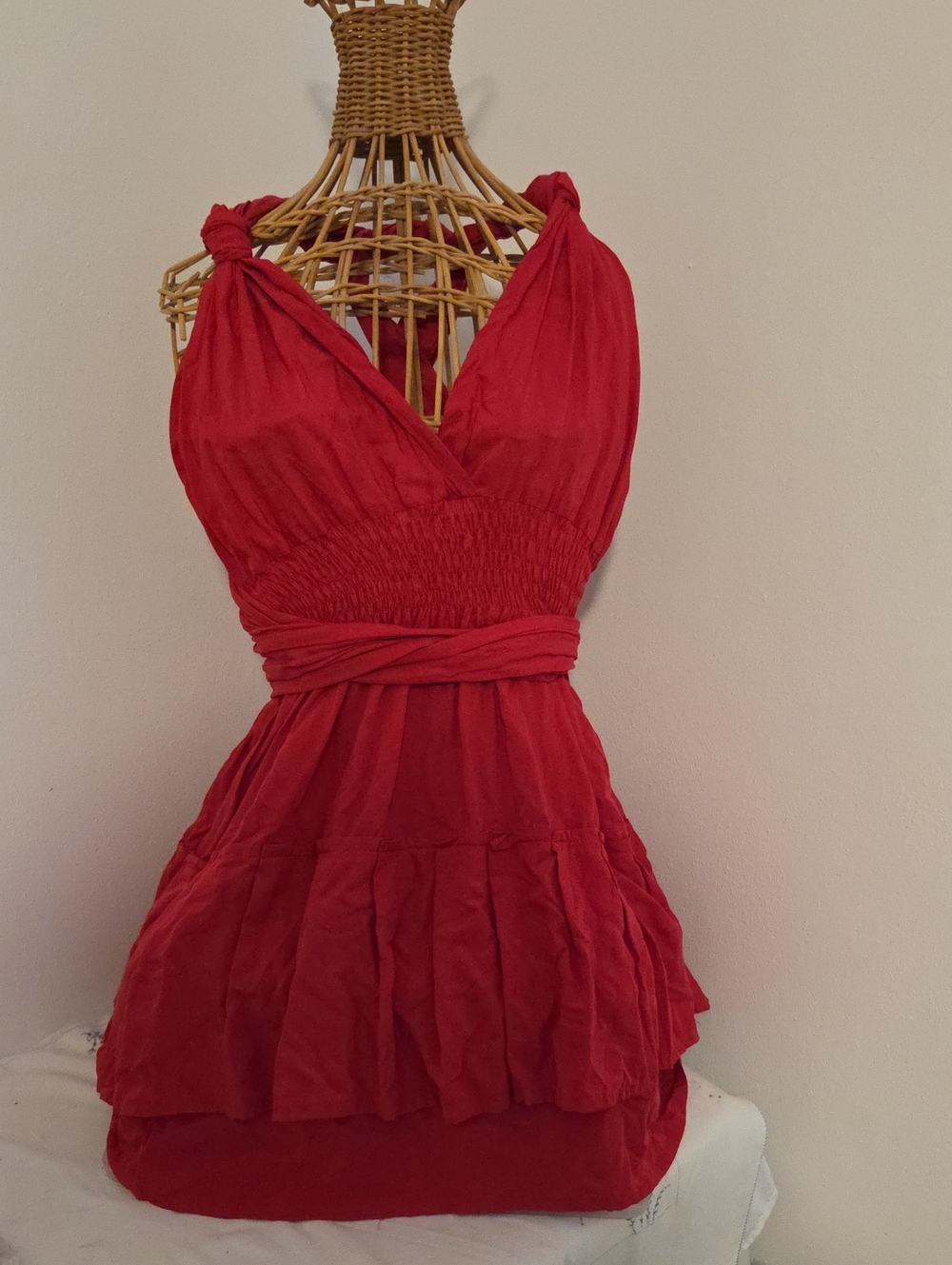 Like New, Made In Hawaii, Wrap Sash, Halter Mini-Sundress